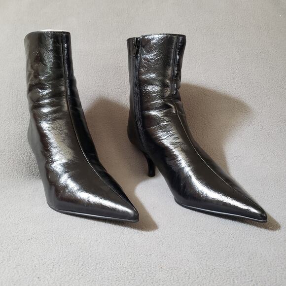 Jeffrey Campbell Sindee Boots in Black Size 8.5 JCAM-WZ1687 Kitten Heels - Picture 2 of 14